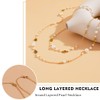 Aiosy Long Pearl Necklaces for Women Layered Pearls Strand Necklace