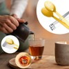 Tea Bag Squeezer Set: 2 Pcs Stainless Steel Tea Spoon