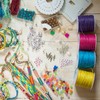 sourcing map Waxed Cord 0.8mm Waxed Polyester Cord 175 Yard