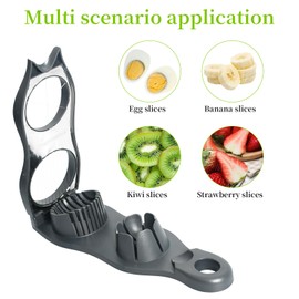 Egg Slicer and Egg Cracker Tool Egg Slicer for Boiled Eggs, Durable and Easy to Clean, Dishwasher Safe for Eggs, Soft Boiled Eggs