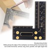 100mm Woodworking Scriber L Shape Square Ruler Aluminum Alloy Carpenter