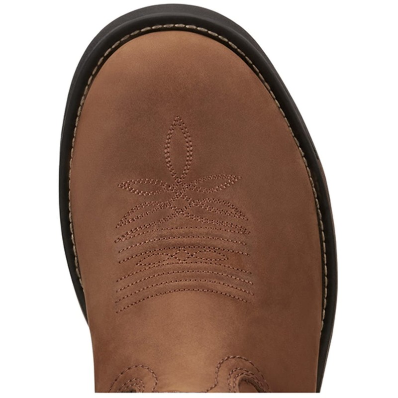 Tony Lama Men's Boom Saddle Cowhide Pull-On Soft Western Work