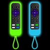 [2 Pack] Silicone remotes Cover case Compatible with TCL/Hisense-Roku Remote&