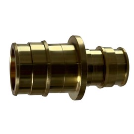 1 Piece XFITTING 1" x 3/4" Pex A Reducing Coupling, F1960 Pex A Expansion Coupling, Brass