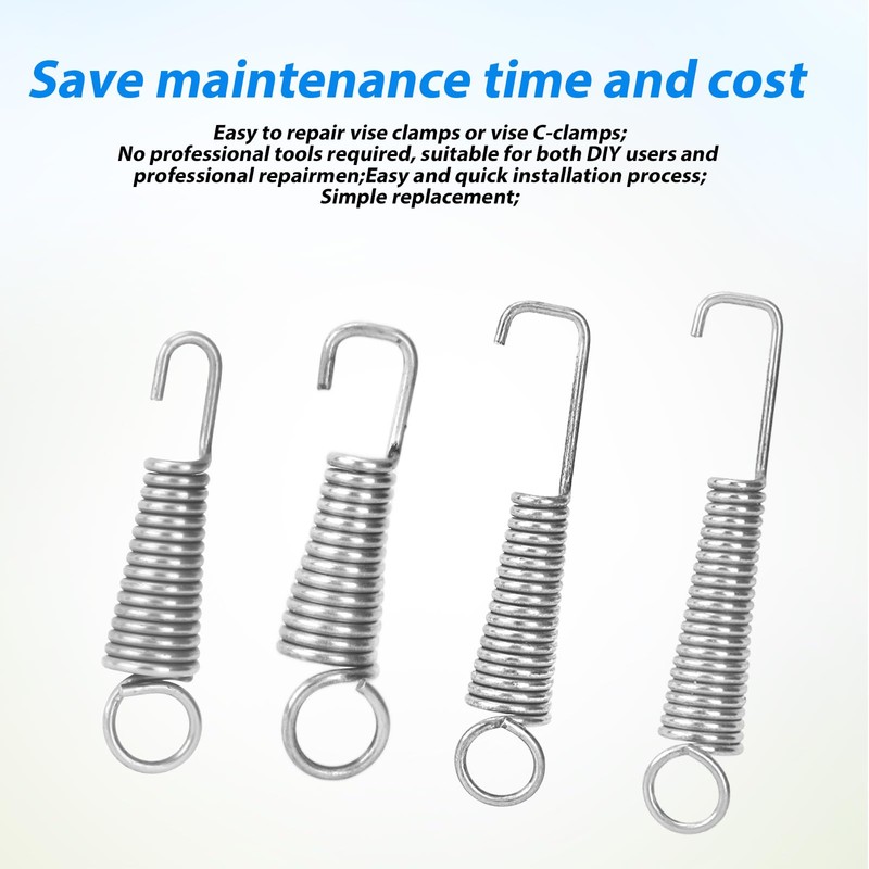 24pcs Vise Grip Spring Clamp, Carbon Steel Replacement Springs for