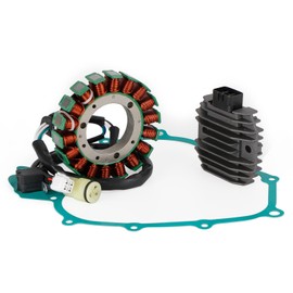VIPIH Magneto Coil Stator + Voltage Regulator + Gasket Assy For Yamaha Grizzly 660 2002-2008 Rhino 660 2004-2007
