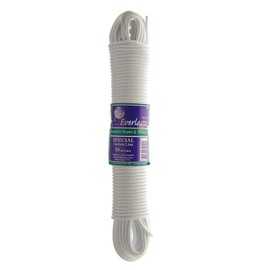 Everlasto Quality Special White PVC Clothes Line Washing Line 4mm Thick - Various Lengths (25M)