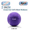 ZHUOKECE 4 pelotas de tenis precortadas para patas de muebles,