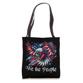 American Flag Patriotic Founding Fathers We The People USA Tote Bag