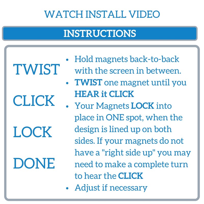 Robbins Aria - Screen Door Magnets – Twist, Click and