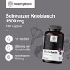 HealthyWorld Black Garlic 1500 mg - 180 Capsules - Garlic