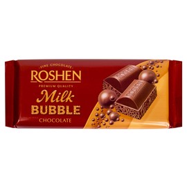 Roshen "Aerated" Assorted Flavors of White, Caramel and Milk chocolate bars, 80 grams each flavor (Variety Pack)