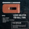 Steak Champ Leather Holster for Bull Fork Meat Fork: Leather