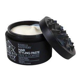 Rebels Refinery - Hair Styling Paste for Men - Cera para Peinar para Hombre - Fijación Media - Terminado Mate - Agrega Textura y Grosor al Cabello Delgado - Fórmula Base Agua - 105 gr
