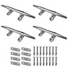 METRAXION Boat Cleat,4 Pack 8 inch Marine Grade 316 Stainless