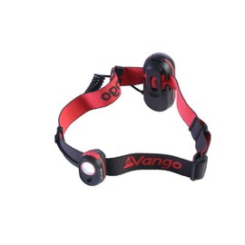 Vango Flux Head Torch, Bright 120 Lumen Headtorch with Comfortable Headband, Front Red LED Adjustable Headlights Ideal for Running, Walking, Camping, Hiking, Fishing