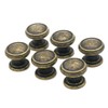 LXZ 6 PCs Vintage Antique Brass Knobs - Mushroom-Shaped Pull