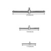 Drive Sliding Wrench Breaker Bar 1/4inch 3/8inch 1/2inch Adjustable T-Handle