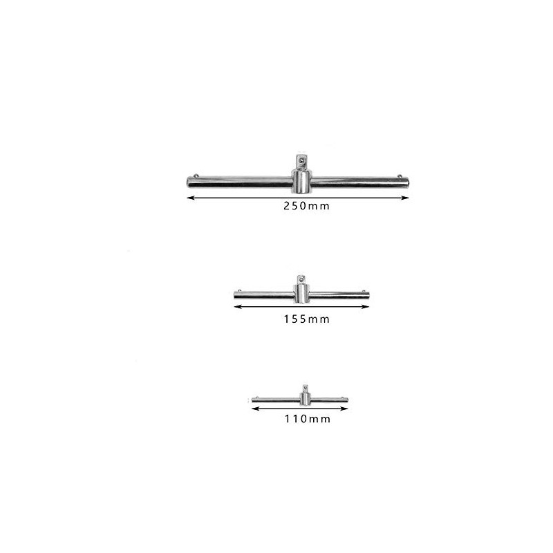 Drive Sliding Wrench Breaker Bar 1/4inch 3/8inch 1/2inch Adjustable T-Handle