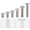 100Pcs Button Head Socket Caps Screws M4 Galvanized Steel for