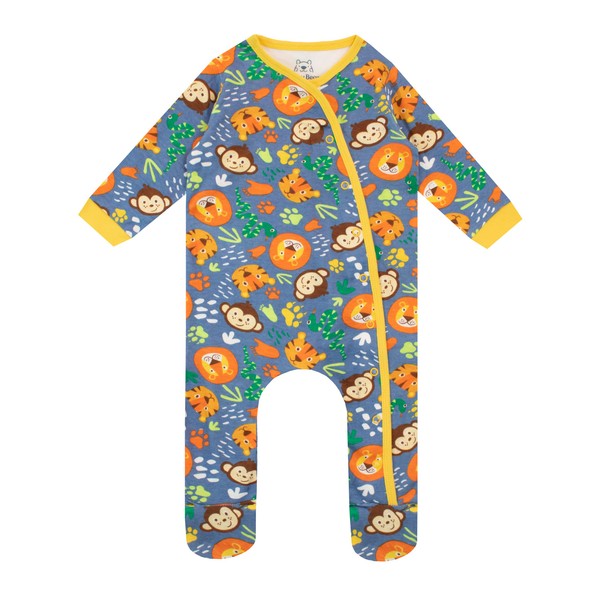 Harry Bear Baby Boy Sleepsuit Jungle Multicoloured 0-3 Months