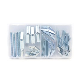 binifiMux 33 Pcs Toggle Bolts, Wall Anchor, 1/8" 3/16" 1/4" Butterfly Drywall Anchors, Heavy Duty Metal Screws for Hollow Wall Ceiling Sheetrock, Taquetes para Drywall