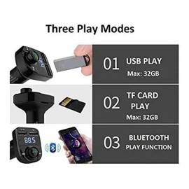Transmisor Radio Fm Bluetooth Mp3 Usb Tf Wam Cargador Auto