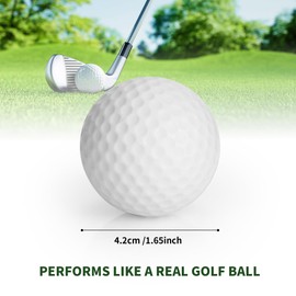 AZKEEGREY 50 Pack White Foam Golf Balls for Practice Golf Balls Soft Sponge Golfs Training Ball for Garden, Backyard, Indoor and Outdoor