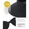 FURTALK Sun Visor Hats for Women Wide Brim Straw Roll