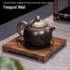Household Innovative Walnut Square Teapot Mat Heat Insulation Coaster Tea