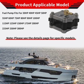 MCMMLDM Z789 14360A78 Fuel Pump Fits For Mercury Outboard 2 Stroke 30 40 45 55 65 75 80 90 100 125 150 175 200 250 300 HP, Replaces # 14360A73 14360A43 14360A50 14360A16 14360A41 14360A43 14360A71