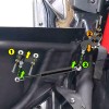DYSO 4Pcs Front Rear Door Opener Kit Shock Struts Fit