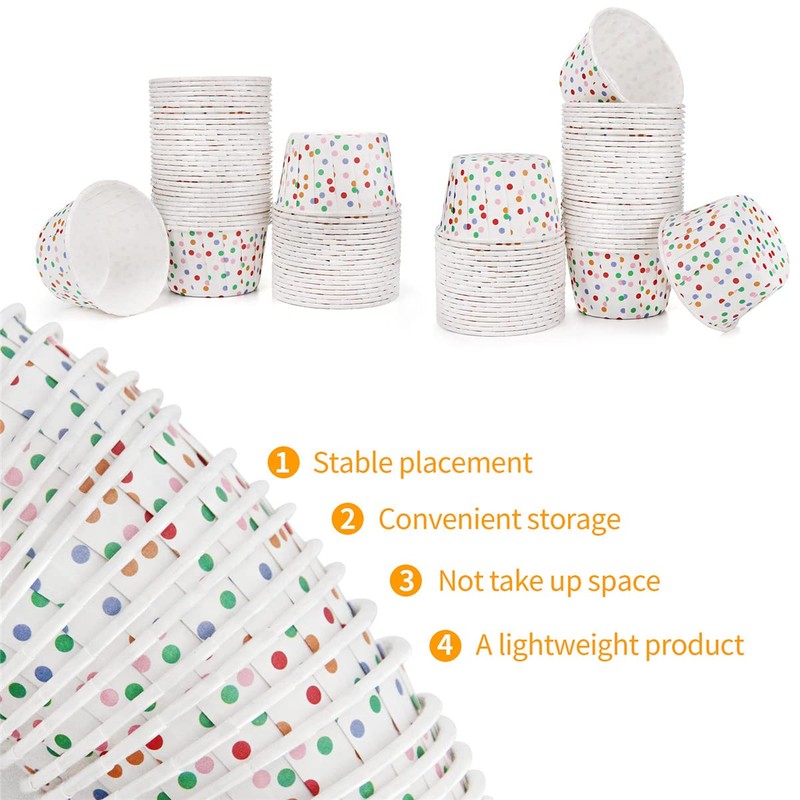 Spesh 50 Pcs Paper Cupcake Cases Small Muffin Cases for