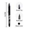 BAZIC Frizz Black Erasable Gel Pen with Grip (17062)