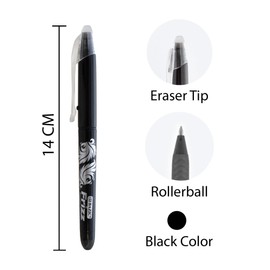 BAZIC Frizz Black Erasable Gel Pen with Grip (17062)