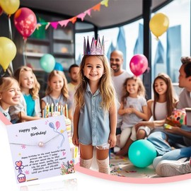 7 Year Old Girl Birthday Gifts Pearl Necklace Choker for 7year Old Girl Gifts for Granddaughter 7 Y Old Girl Birthday Gift for Daughter 7 Birthday Gifts for Sister 7-year-old Birthday Gifts