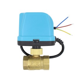 2 Way motorised Valve 12v Electronic Electric Ball Valve 2 Port Motorized Zone Valve electrovalve 1/2 3/4 1 1-1/4 inch (DN15-1/2 inch)