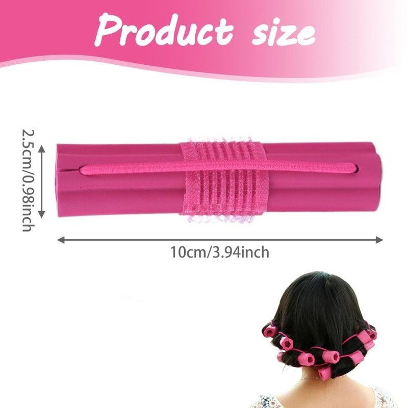 6pcs Foam Hair Roller Reusable Soft Sponge Roller for Long