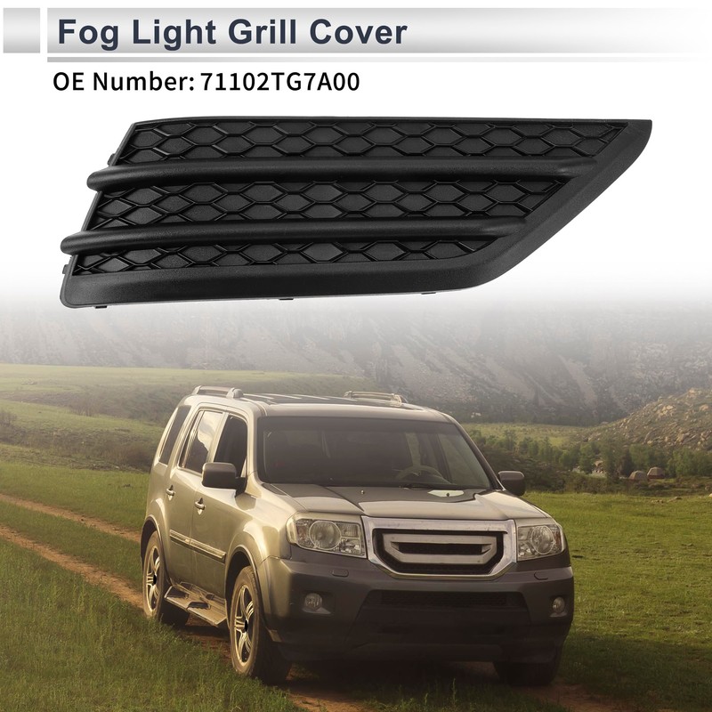 RATCHROLL Front Right Fog Light Grill for Honda Pilot 2016-2018