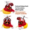 wonuu Adornos de Coche de Pato de Goma con hélice