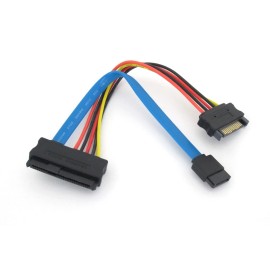 Micro SATA Cables SAS 29 Pin to 7 Pin SATA Cable with 15 Pin SATA Power Cable 6 Inches