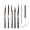 Nail Liner Brush, Fine Line Nail art Brushes 5/9/15/20/25mm Thin