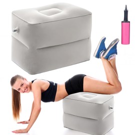 Inflatable Intervertebral Disc Cube with Pump, Relief Cushion for Legs & Back, Multifunctional Inflatable Cushion for Travel, Car, Office & Home, 42 x 32 x 30 cm