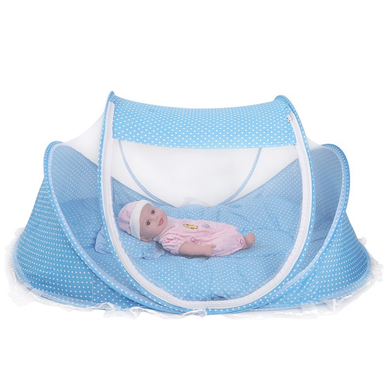 Portable Foldable Mosquito Net Anti Bug Crib Tent with Mattress