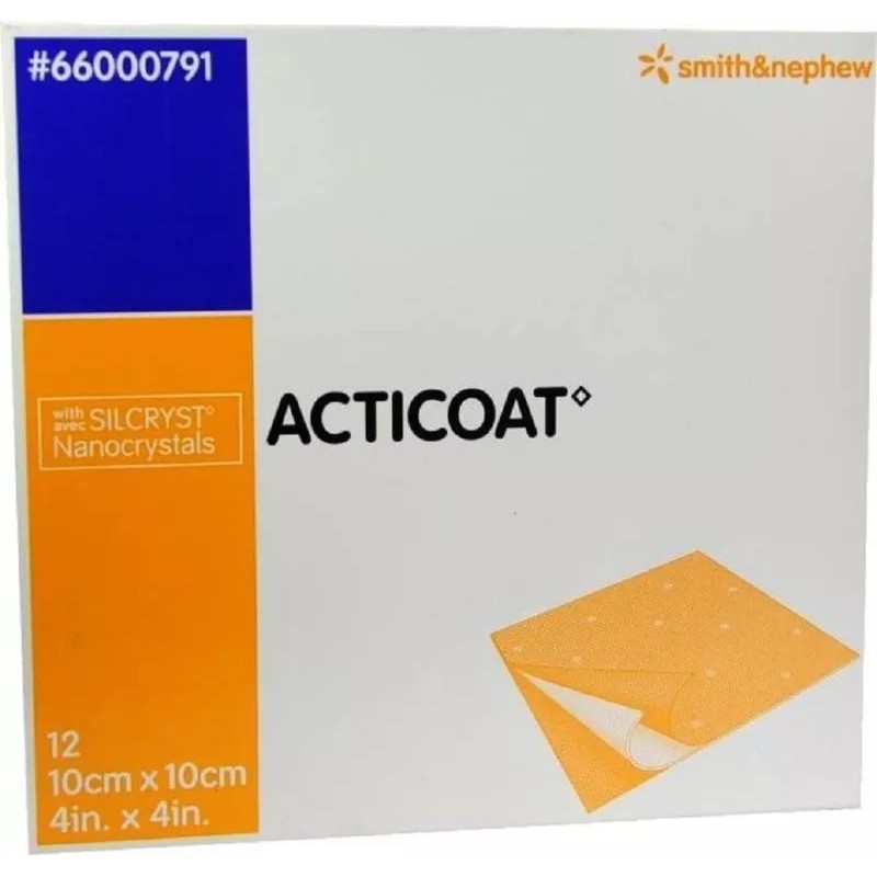 Smith+Nephew Acticoat Apósito Barrera Antimicrobiana Plata 10x10 Pieza
