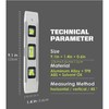 LUCKUT 9inch Level & Tool Magnetic Aluminum Reinforced Torpedo Level,