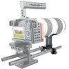 NICEYRIG Long Lens Support Height Adjustable with 15mm Rod Clamp