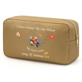 Religious Gifts for Women Faith Cosmetic Bag Spiritual Gifts for Women Christian Gifts Makeup Bag Valentines Mothers Day Gifts for Mom,Grandma, Sister, Friend, Coworker Christian Gifts for Women