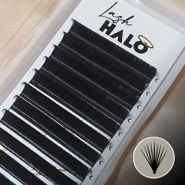 Easy Fans Eyelash Extensions 0.07 D Curl *NO PINCHING REQUIRED* (10mm)