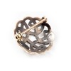 Lauin Celtic Robe Clasp Brooch Diameter 2.5 cm Bronze, Fabric